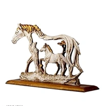 Pakhi Creations Modern Abstract Golden Horse Sculpture Geometric Resin Wildlife Decor Gift Craft Ornament Accessories Furnishing. -  Free Size,  Resin,  Figurines,  Pack of1